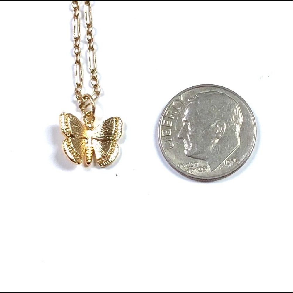 Butterfly Necklace, Dragonfly, Insect, Bee, Flower - Picture 5 of 9